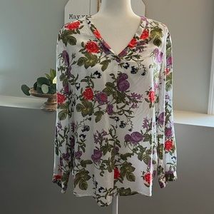 LAST CALL!! Brina & Em Floral Blouse, XL